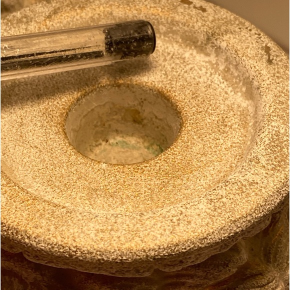 Vintage 3D Cherub face all around Candlestick Holder statue figurine 1980s 90s - Picture 11 of 13